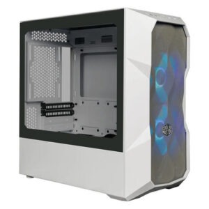 Računalniško ohišje Cooler Master TD300 Mesh, mATX, Mini-Tower, ARGB, kaljeno steklo, belo