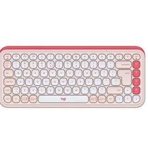 Tipkovnica Logitech Pop Icon Keys, Bluetooth, roza, SLO g.