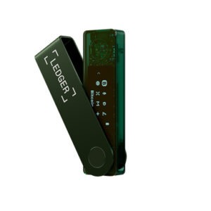 Ledger Nano X, denarnica za Bitcoin in druge kriptovalute, Emerald Green