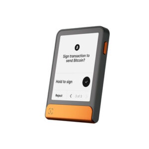 Ledger Flex Orange Edition, denarnica za Bitcoin in druge kriptovalute