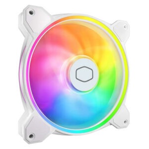 Ventilator za ohišje Cooler Master MasterFan MF140 Halo2 ARGB PWM 140mm, bel