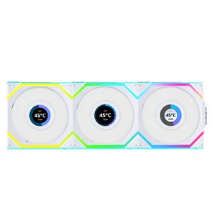 Ventilator za ohišje Lian Li UNI FAN SL Wireless 120 ARGB PWM 120mm, 3 Pack + kontroler, bel