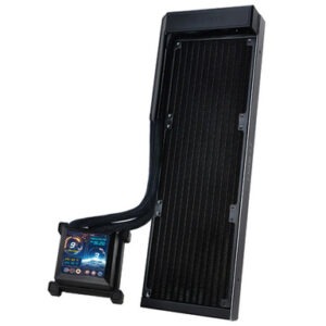Komplet za tekočinsko hlajenje AIO Liquid Cooler Lian Li HydroShift LCD 360 Fanless, črn