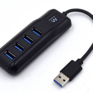 USB hub s 4 vhodi, USB 3.1, črn, Ewent EW1138