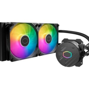 Komplet za tekočinsko hlajenje  AIO Liquid Cooler MasterLiquid 240L Core, 240mm, ARGB, Cooler Master, črn