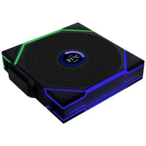 Ventilator za ohišje Lian Li UNI FAN TL Wireless LCD 120 ARGB PWM 120mm, črn