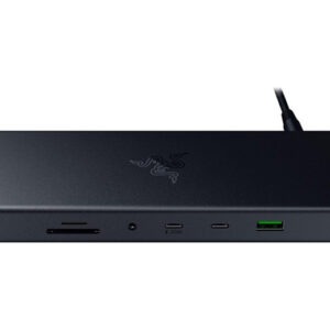 Priključna postaja USB-C Razer USB 4 Dock, 14 v 1, 4xUSB-A, 3xUSB-C, HDMI, DP,  RJ45, AUX, mSD/SD, črna
