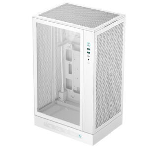 Računalniško ohišje DeepCool CH270 DIGITAL, Micro-ATX, LCD, Kaljeno steklo, belo