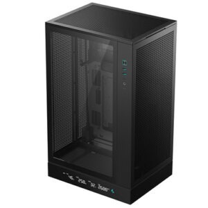 Računalniško ohišje DeepCool CH270 DIGITAL, Micro-ATX, LCD, Kaljeno steklo, črno