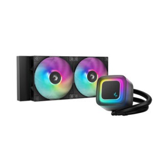 Komplet za tekočinsko hlajenje AIO Liquid Cooler DeepCool LE240 V2, 240mm, ARGB, črn
