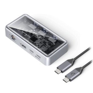 Priključna postaja USB-C, 6 v 1, 3x USB 3.0, HDMI, RJ-45, PD 100W, ORICO TM10-6P