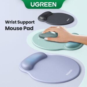 Ugreen ergonomska podloga za miško z naslonom za zapestje - zelena