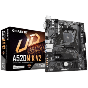 GIGABYTE A520M K V2, DDR4, SATA3, USB3.2Gen1, HDMI, AM4 mATX