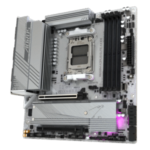 GIGABYTE B650M AORUS ELITE AX ICE, DDR5, SATA3, USB3.2Gen2x2, DP, 2.5GbE, WiFi 6E, AM5 mATX