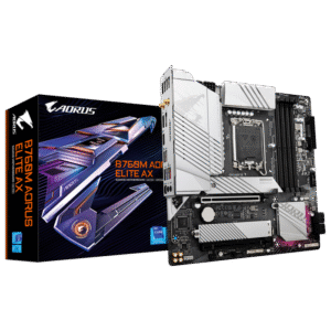 GIGABYTE B760M AORUS Elite AX, DDR5, SATA3, USB3.2Gen2x2, DP, WiFi 6E, LGA1700 mATX
