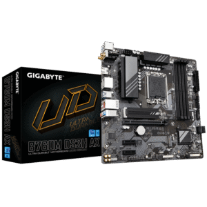 GIGABYTE B760M DS3H AX, DDR5, SATA3, USB3.2Gen2, DP, WiFi 6E, LGA1700 mATX
