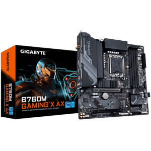 GIGABYTE B760M GAMING X AX, DDR5, SATA3, USB3.2Gen2, DP, 2.5GbE, WiFi 6E, LGA1700 mATX