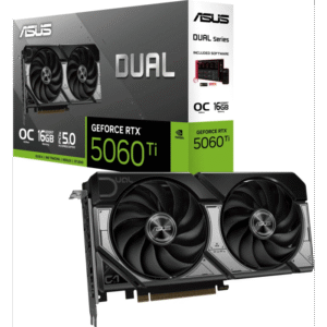Grafična kartica ASUS Dual GeForce RTX 5060 Ti OC, 16GB GDDR7, PCI-E 5.0
