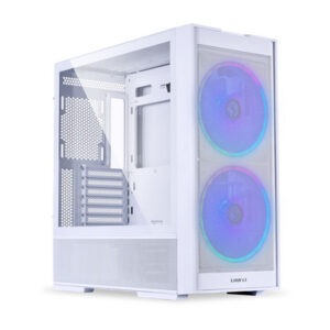 Računalniško ohišje Lian Li LANCOOL 206 Midi-Tower, ATX, ARGB, kaljeno steklo, belo