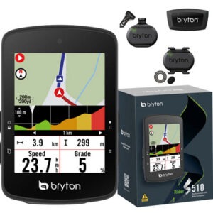 Kolesarski računalnik Bryton Rider S510 T s senzorji HR, CAD, SPD, USB-C