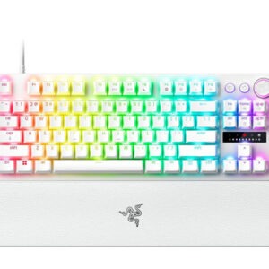 Tipkovnica Razer Huntsman V3 Pro Tenkeyless, bela, US SLO g.