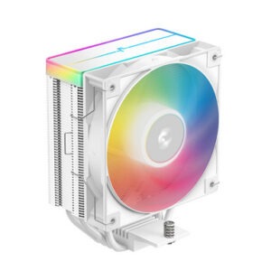 Hladilnik za procesor DeepCool AG400 WH ARGB V2, 120mm, bel