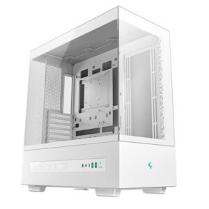 Računalniško ohišje DeepCool CH690 DIGITAL,  ATX, Midi-Tower, LCD, kaljeno steklo, belo