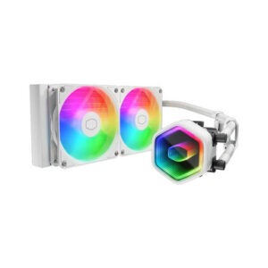 Komplet za tekočinsko hlajenje AIO Liquid Cooler MasterLiquid 240 Core II, 240mm, ARGB, Cooler Master, bel
