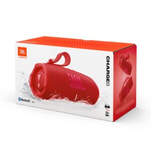 JBL Charge 6 Bluetooth prenosni zvočnik, rdeča