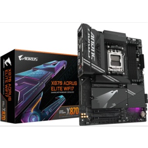 GIGABYTE X870 AORUS ELITE WIFI7, DDR5, SATA3, USB4, DP, 2.5GbE, WiFi 7, AM5 ATX