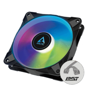 ARCTIC P12 PWM PST A-RGB 120mm 4-pin ventilator, črn