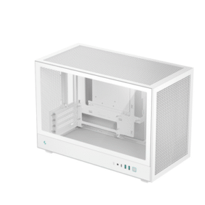 Računalniško ohišje DeepCool CH260, Micro-ATX, kajeno steklo, belo