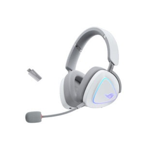 Slušalke ASUS ROG Delta II, Wireless, Bluetooth, bele