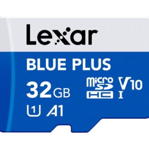 Spominska kartica Lexar BLUE PLUS, Micro SDHC, 32GB, 100MB/s, U1, V10, A1, UHS-I, z adapterjem