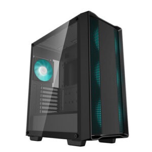 Računalniško ohišje DeepCool CC560 V2, ATX, LED, kaljeno steklo, črno