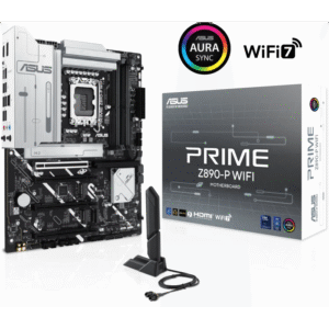 ASUS PRIME Z890-P WIFI, DDR5, SATA3, USB4, DP, 2.5GbE, Wi-Fi 7, LGA1851 ATX