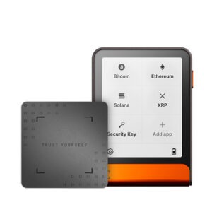 Ledger Flex z Recovery Key, denarnica za Bitcoin in druge kriptovalute, Oranžen