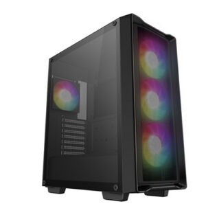 Računalniško ohišje DeepCool CC560 MESH V2, ATX, Midi-Tower, ARGB, Kaljeno steklo, črno