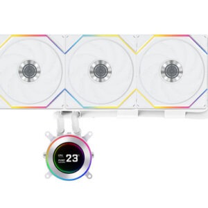 Komplet za tekočinsko hlajenje AIO Liquid Cooler Lian Li HydroShift II LCD-C 360TL, bel