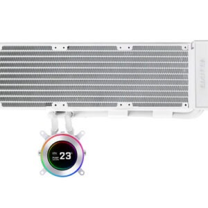 Komplet za tekočinsko hlajenje AIO Liquid Cooler Lian Li HydroShift II LCD-C 360 Fanless, bel