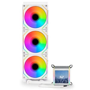 Komplet za tekočinsko hlajenje AIO Liquid Cooler Lian Li GALAHAD II LCD 360 SL-Infinity, ARGB, bel