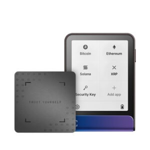 Ledger Flex z Recovery Key, denarnica za Bitcoin in druge kriptovalute, Neptune Blue