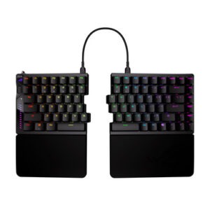 Tipkovnica ASUS ROG Falcata, ROG HFX V2 Analog, 8K, RGB, USB, črna, US