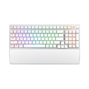 Tipkovnica ASUS ROG Strix Scope II 96 Wireless, bela, ROG NX Snow, PBT, RGB, USB, US