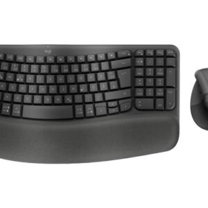 Tipkovnica in miška Logitech Wave Keys and Lift COMBO, Wireless, grafitna, SLO g.