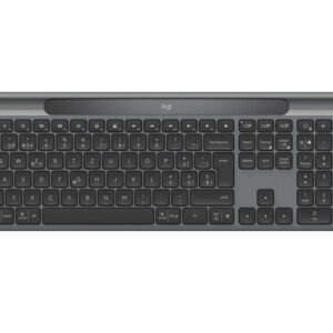 Tipkovnica Logitech K980 Signature Slim Solar+, Wireless, grafitna, SLO g.