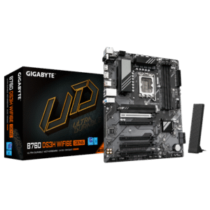 GIGABYTE B760 DS3H WF6E GEN5, DDR5, SATA3, USB3.2Gen2, DP, WiFi, LGA1700 ATX