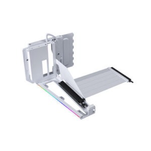 Univerzalni vertikalni nosilec grafične kartice Lian Li GPU Bracket Kit V3, 4 reže, PCIe 5.0, bel