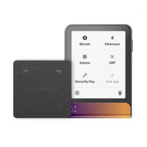 Ledger Flex z Recovery Key, denarnica za Bitcoin in druge kriptovalute, Ferro Fuchsia