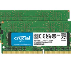 RAM SODIMM DDR4 64GB Kit (2x 32) PC4-25600 3200MT/s CL22 1.2V Crucial